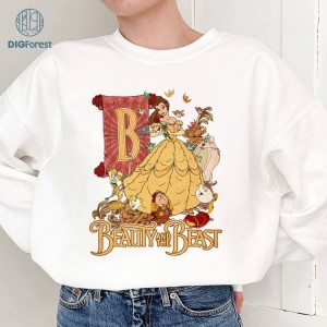 Disney Beauty And The Beast Png | Belle Princess Png | Belle Digital Download | Mrs Potts | Princess Sublimation Designs | Instant Download