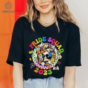 Disney Mickey And Friends Lgbt Pride Sublimation Design, Pride Nite PNG, Mickey Lgbt Pride Instant Download, Lgbt Rainbow, Gay Lesbian, Pride Month