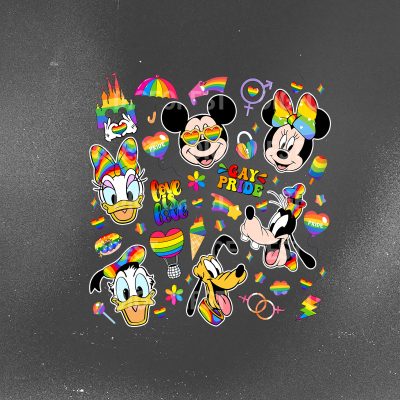 Disney Mickey and Friends LGBT Pride Squad Shirt – Pride Nite Rainbow Tee, LGBTQ Gay Lesbian Pride Month Celebration Shirt