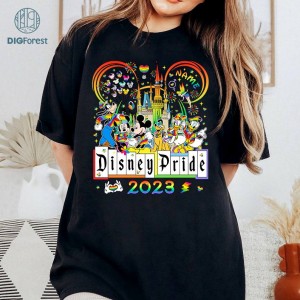 Disney Pride Nite 2023 Lgbt PNG File, Mickey And Friends Lgbt, Mickey Pride Month, Gay Days Orlando, Gay Lesbian, Sublimation Designs