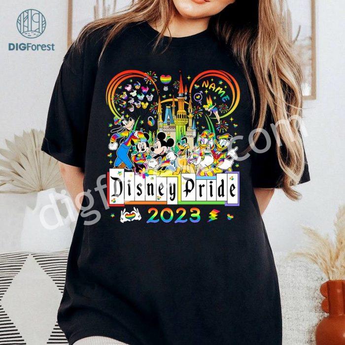 Disney Pride Nite 2023 Lgbt PNG File, Mickey And Friends Lgbt, Mickey Pride Month, Gay Days Orlando, Gay Lesbian, Sublimation Designs