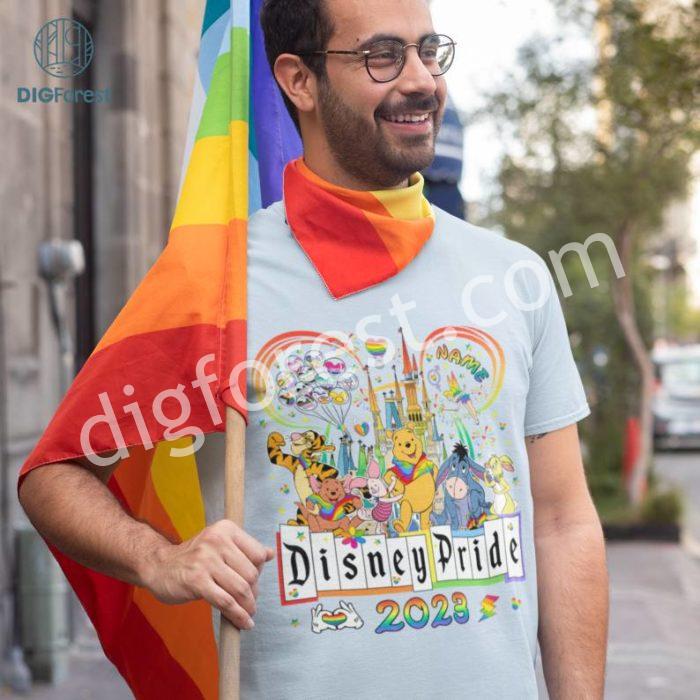 Disney Winnie The Pooh Pride Nite 2023 PNG, Pooh And Friends, Gay Days Orlando, Gay Lesbian Pride, Pride Month Sublimation Designs, Instant Download