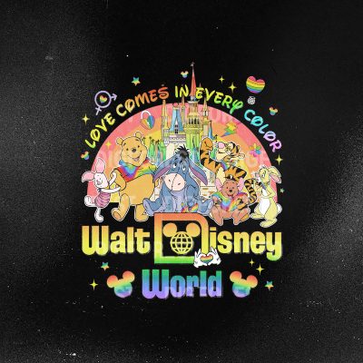 Disney Winnie the Pooh LGBT Pride Shirt – Mickey Minnie Tigger Tee, Love Comes in Every Color, Disneyland Pride Nite WDW Shirt
