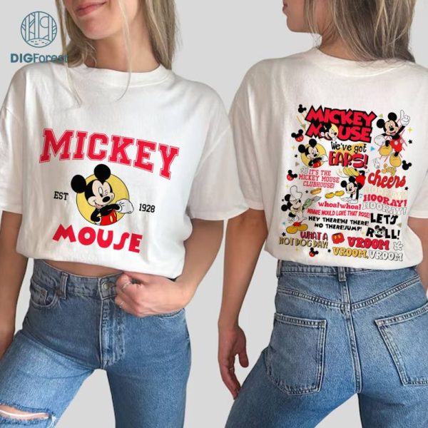 Disney Vintage Mickey Mouse 1928 PNG, Mickey And Minnie Digital Files, Mickey And Co 1928, Mickey Birthday Party, Mickey Sublimation, Magic Kingdom