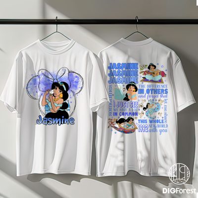 Disney Princess Jasmine Shirt – Aladdin Movie Tee, Jasmine Birthday Shirt, Girl Trip Outfit, Princess & Tiger Graphic Shirt