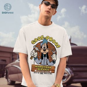 Disney Goofy Mechanic Dad Sublimation Design, Goofy Goof-Proof Handyman, Goofy Fathers Day, Jack Of All Trades Master Of None, Digital Download