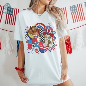 Disney Beauty And The Beast America 4th Of July Shirt | Fourth Of July T-Shirt | Belle 4th Of July | Princess Belle | Disneyworld Family Shirts | Instant Download