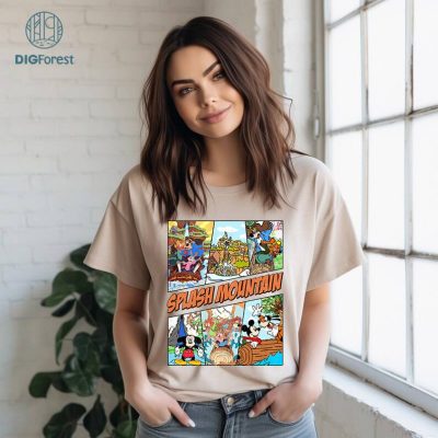 Disney Splash Mountain Vintage Png File, Brer Bear, Brer Fox And Brer Rabbit, Family Shirt, Family Trip Shirt, Family Vacation Shirt, Disneyland, Instant Download