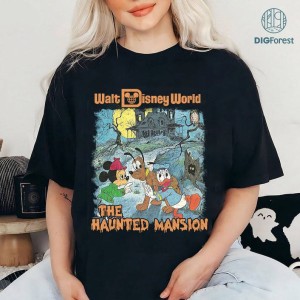 Disney The Haunted Mansion Mickey And Friends Halloween Sublimation, Haunted Mansion Halloween Png, Mickeys Not So Scary Halloween Digital Download