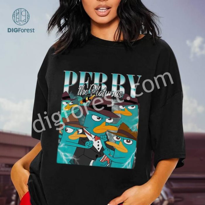 Perry The Platypus Digital Download Png | Phineas And Ferb Png | Perry The Platypus Vintage T-Shirt | Magic Kingdom | Disneyland Family Trip