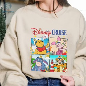 Disney Cruise Line 25th Silver Anniversary At Sea Png | Winnie The Pooh Cruise 2023 | Disneyland Family Trip Png | Family Gift | Instant Download