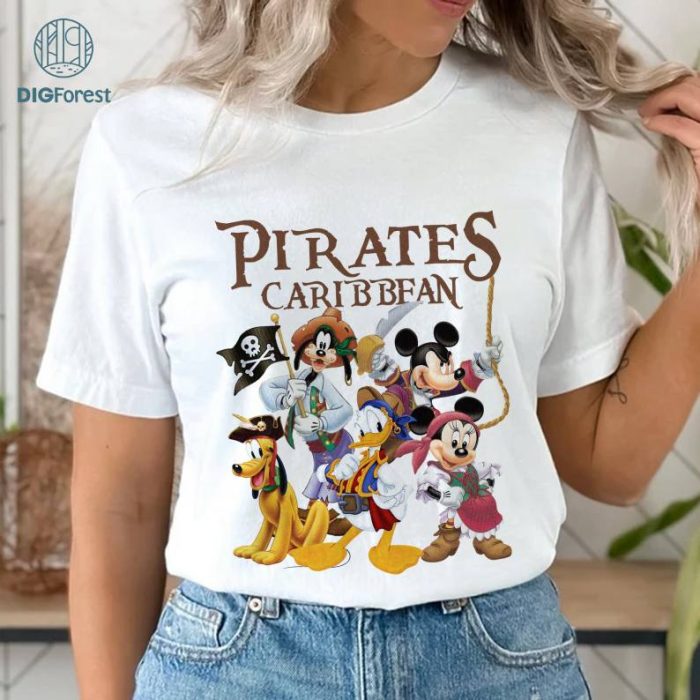 Disney Pirates of the Caribbean Disneyland Png | Mickey Pirates Png | Mickey Caribbean Png | Disneyworld Trip 2023 Png | Instant Download