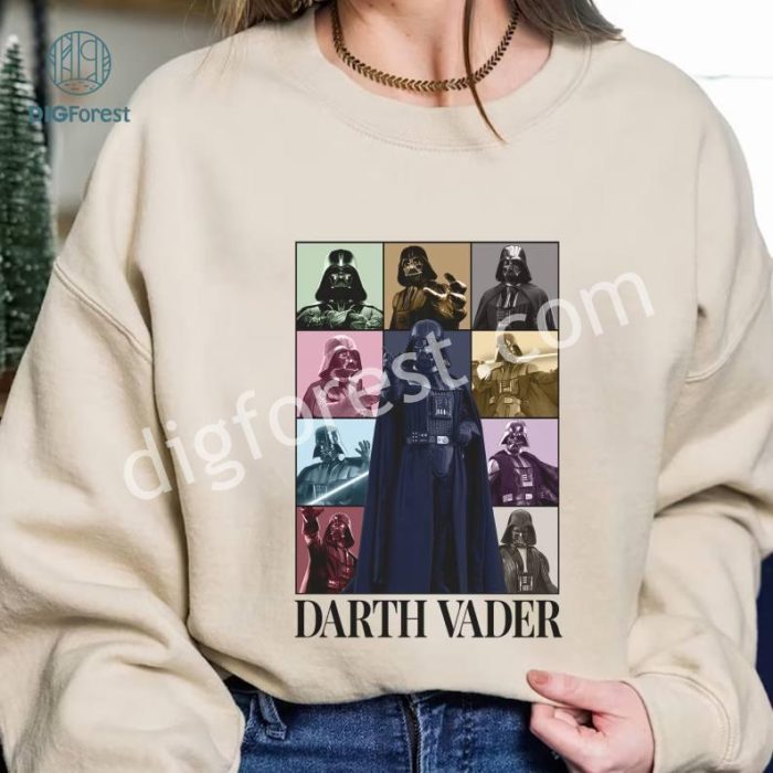 Darth Vader PNG, Star Wars Sublimation Designs, Lord Vader T-Shirt, Darth Vader Portrait, Birthday Gifts for Her