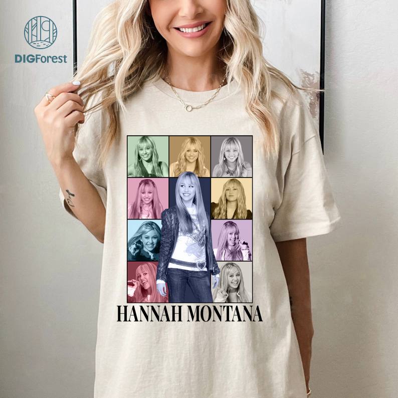 Hannah Montana PNG, Hannah Montana Sublimation Designs, Movie Character Shirt, Birthday Gifts for Her, 90s Movie Shirt