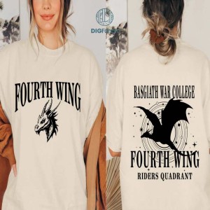 Fourth Wing Sublimation Design, Basgiath War College Shirt, Rebecca Yarros, Fourth Wing Riders Quadrant, Violet Sorrengail, Gifts For Feaders
