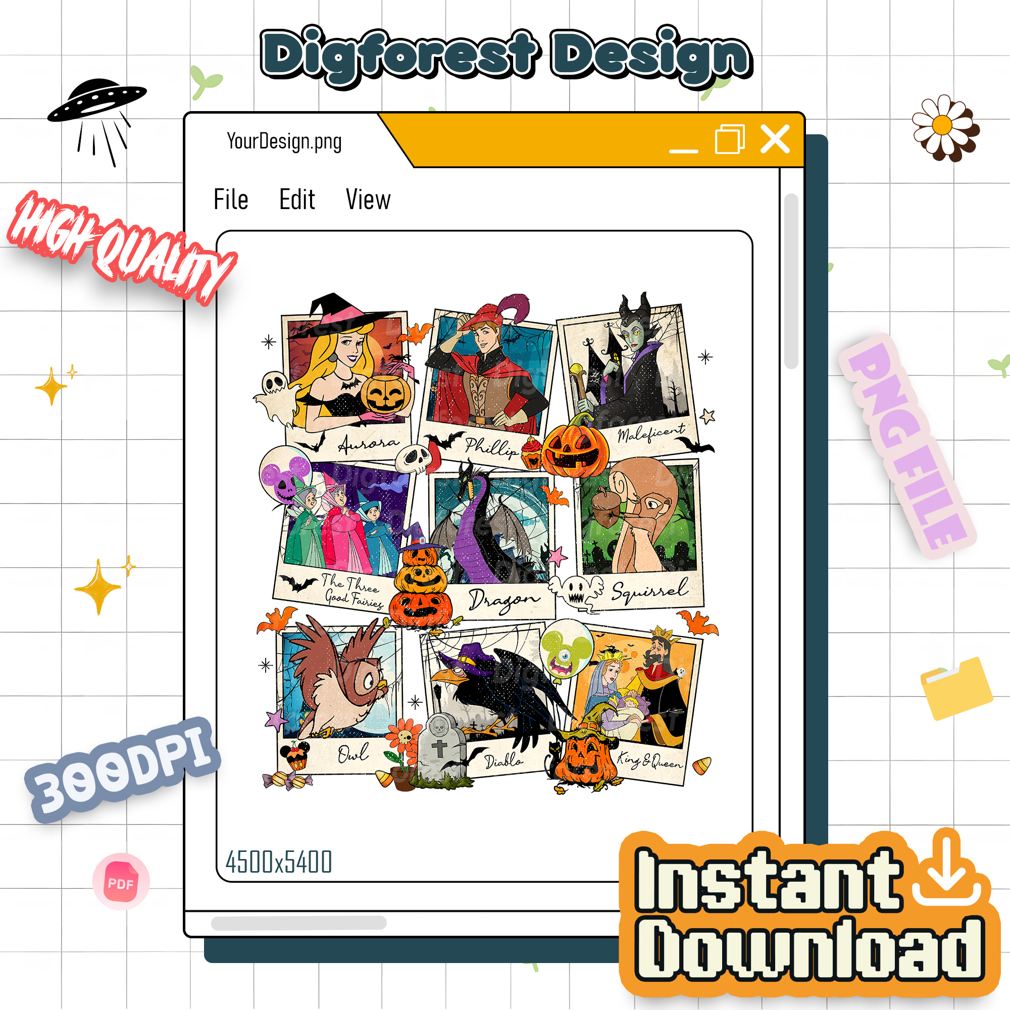 Sleeping Beauty Halloween PNG, Aurora Princess Shirt, Disneyland Magic Halloween Design Sleeping Beauty Halloween PNG, Aurora Princess Shirt, Disneyland Magic Halloween Design