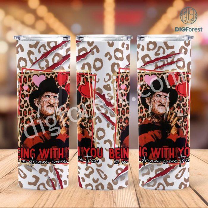 Freddy Krueger Tumbler Wrap | Horror Movie Character | Halloween Decorations | Nightmare On Elm Street | Halloween Party | Serial Killer