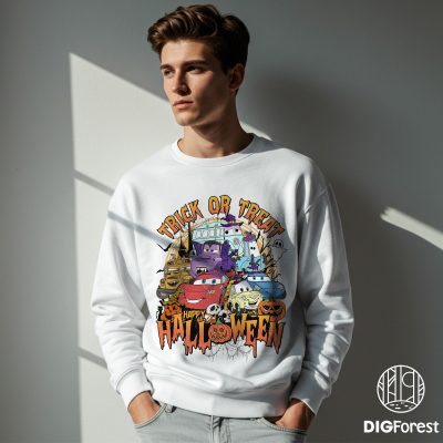 Disney Cars Halloween PNG, Disneyland Trick or Treat Design, Halloween Masquerade Party PNG