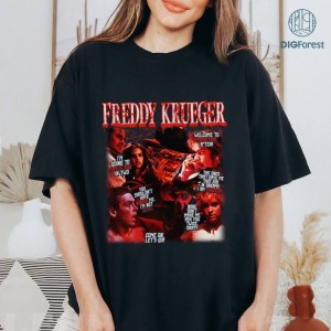 VIntage Freddy Krueger Png | Freddy Krueger Shirt | Nightmare on Elm Street Png | Horror Halloween Shirt | Halloween Party Digital Download