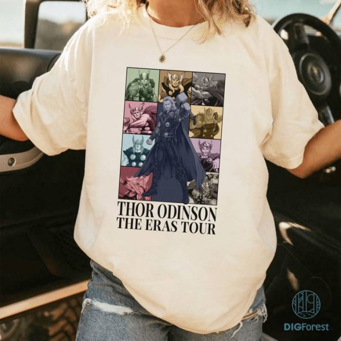 Vintage Thor Odinson Eras Tour Style Png | Vintage Thor Love And Thunder Png | Thor Avengers Shirt | Superhero Digital Download