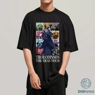 Vintage Thor Odinson Eras Tour Shirt | Thor Love and Thunder PNG | Avengers Thor Shirt | Superhero Digital Download