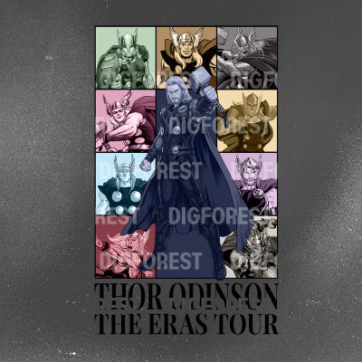 Vintage Thor Odinson Eras Tour Shirt | Thor Love and Thunder PNG | Avengers Thor Shirt | Superhero Digital Download