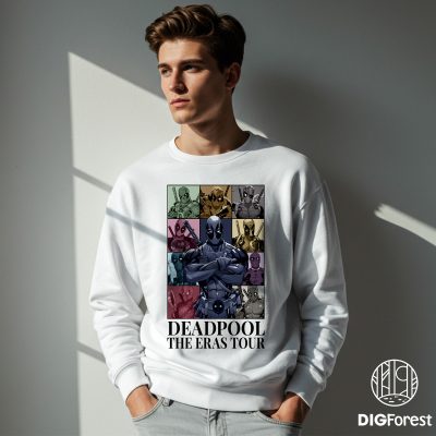 Vintage Deadpool Eras Tour Style Shirt | Vintage Deadpool Png | Wade Wilson Deadpool Xmen Shirt | Superhero Digital Download