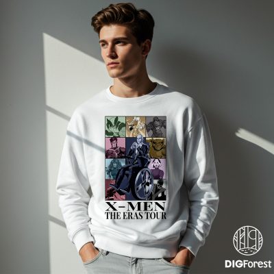 Vintage X-Men Eras Tour Shirt | Wolverine Jean Grey Professor X Nightcrawler Beast Png | Xmen Shirt | Superhero Digital Download