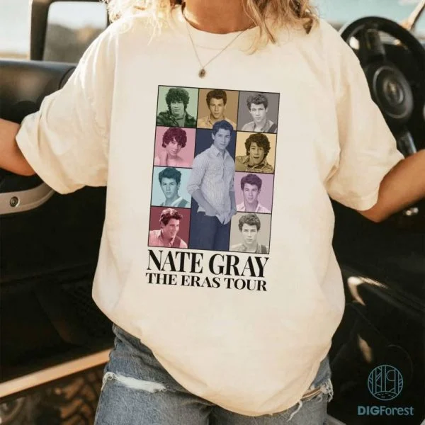 Vintage Nate Gray Shirt | Nate Gray Eras Tour Png | Nate Gray Homage Shirt | Nate Gray Jason Gray Shane Gray Png | Camp Rock Movie Png | Digital Download