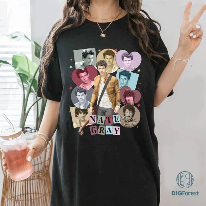 Vintage Nate Gray Png | Nate Gray Jason Gray Shane Gray Shirt | Nate Gray Eras Tour Png | Nate Gray Homage Shirt | Camp Rock Movie Design | Digital Download