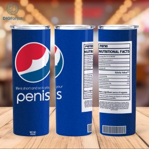 Naughty Soda Png Thin Tumbler | Nutritional Facts Tumbler Wrap | Bitch Spray Eliminates Hoes Skinny Tumbler Digital Download