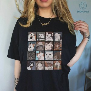 Cat Meme Png - Cat shirt, Cat Gifts, Cat T-Shirt, Cat Lovers Png, Funny Cat Png ,Cat Meme Gifts, Digital Download
