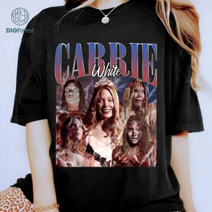 Carrie White Png | Vintage Carrie White Shirt | Carrie White Homage Png | Horror Halloween Shirt | Halloween Movie Png | Instant Download