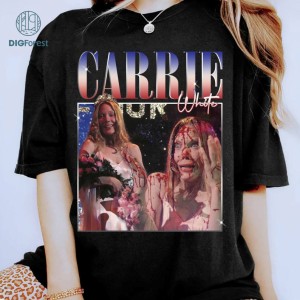 Vintage Carrie White Png | Carrie White Shirt | Carrie White Homage Shirt | Horror Halloween Png | Halloween Movie Png | Digital Download