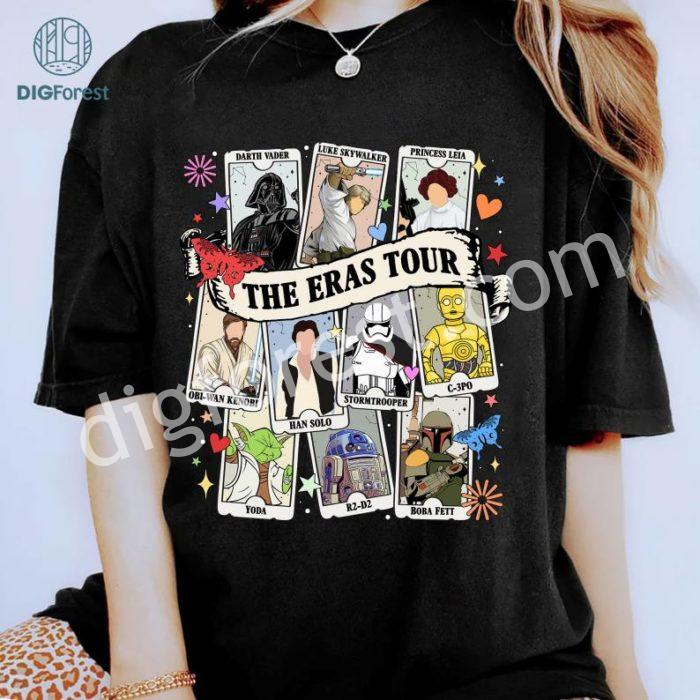 Anakin Skywalker Darth Vader The Eras Tour Png | Princess Leia Baby Yoda The Mandalorian Tarot Card Png | R2-D2 C-3PO Shirt | Digital Download