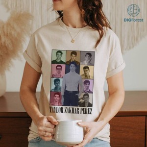Vintage Taylor Zakhar Perez Eras Tour Png | Red White And Royal Blue Shirt | Alex Claremont Diaz Prince Henry Png | Digital Download