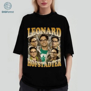 Vintage Leonard Hofstadter Png | The Big Bang Theory Shirt | Leonard Hofstadter Shirt | Leonard Hofstadter Homage Png | Digital Download
