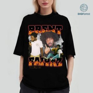 Brent Faiyaz Merch, Gifts Shirt Hip Hop 90s Vintage Retro Graphic Tee Comic Rap Png, Brent Faiyaz Wasteland T-Shirt, Brent Faiyaz Digital Download