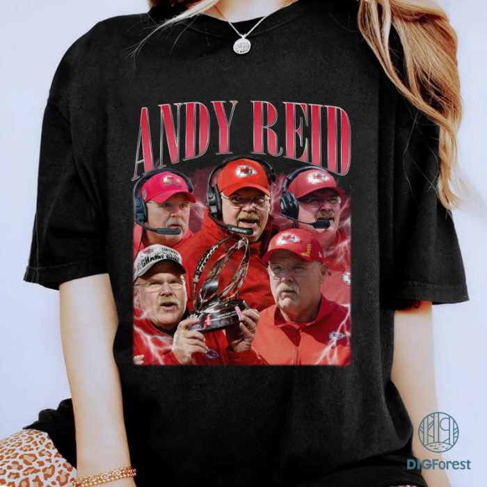 Vintage Andy Reid Png, Philadelphia Football Png, Andy Reid T-Shirt, Andy Reid Football Png, Digital Download