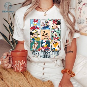 Disney Mickey & Friends Christmas Cruise Png | Very Merrytime Cruises Christmas Shirt | Cruise Family Matching Png | Disneyland Christmas Digital Download