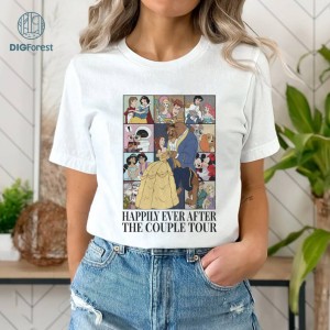 Disney Beauty and the Beast Eras Tour Png, Happily Ever After Png, Magic Kingdom, Disneyland Couple Png, Couples Matching, Sublimation Designs