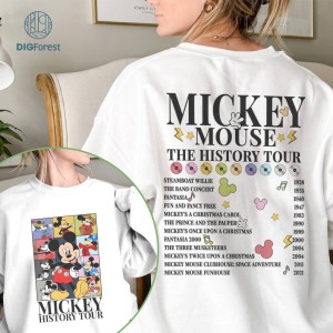 Two-sided Disney Mickey The Eras Tour Png, Mickey Vintage T Shirt, Disneyland Mickey Png, Disneyworld Shirt, Magic Kingdom, Walt Disneyworld, Digital Download