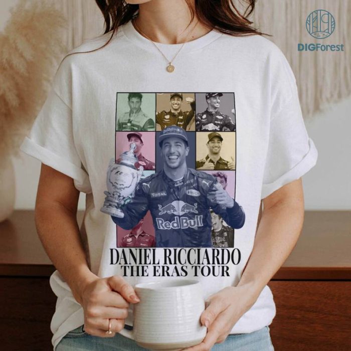 Daniel Ricciardo The Eras Tour Png | Race Driver Shirt | Vintage Ricciardo Design | Alpha Tauri Team | Racing Fan Shirt | Fans Drc02 Digital Download