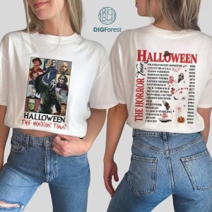 Instant Download | Horror Halloween Characters Png | Horror Characters PNG | Universal Studios Halloween Horror Nights 2023 Shirt | Halloween PNG