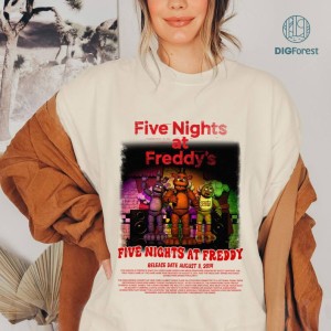 Five Nights At Freddy'S Characters Png | Five Nights At Freddy'S Clipart | FNAF Clipart | Spooky Season Shirt | Digital Download