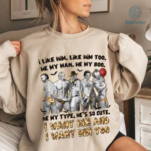 There's Some Horrors In This House Png | Funny Halloween Shirt | Horror Halloween PNG | Horror Characters PNG | Spooky Vibes | Halloween PNG