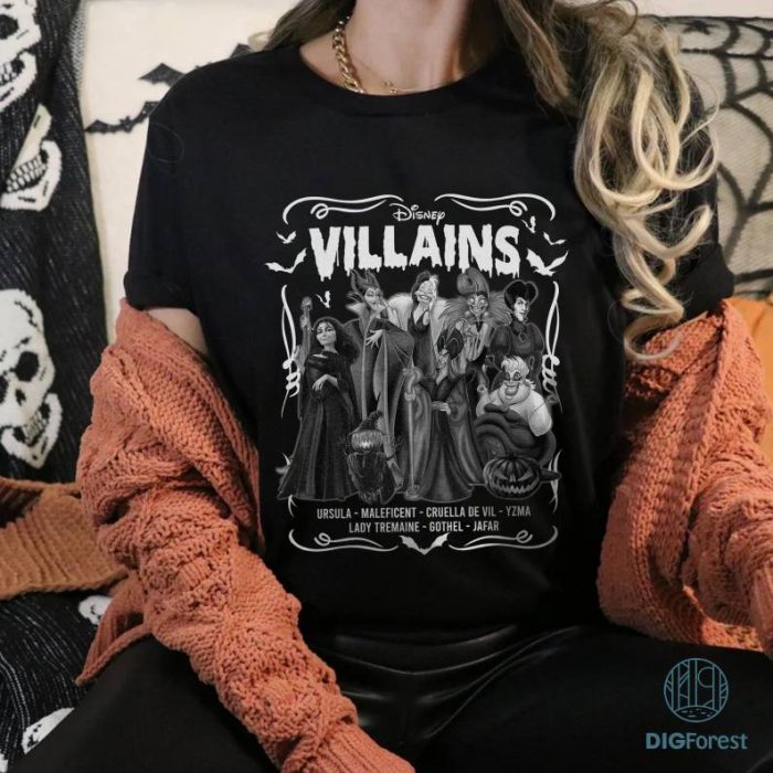 Disney Villains Halloween Png, Villains Bad Witches Club Png, Disneyland Halloween Shirt, Mickey's Not So Scary, Halloween Party, Digital File