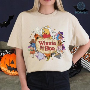 Disney Winnie The Boo Halloween Png, Pooh and Friends Png, Disneyland Halloween Shirt, Mickey's Not So Scary, Halloween Party, Digital File