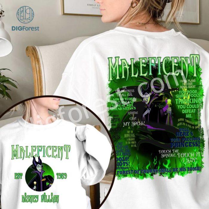 Disney Sleeping Beauty Maleficent Png, Maleficent Shirt, Sleeping Beauty Png, Maleficent Villains Shirt, Disneyland Halloween, Spooky Season, Digital Download