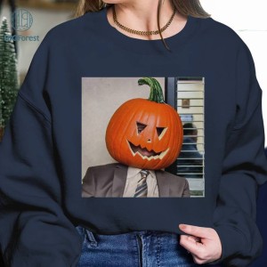 Dwight Pumpkin Head Png, The Office Halloween Shirt, Dwight Schrute Png, The Office TV Show Png, Funny Halloween Png, Digital File